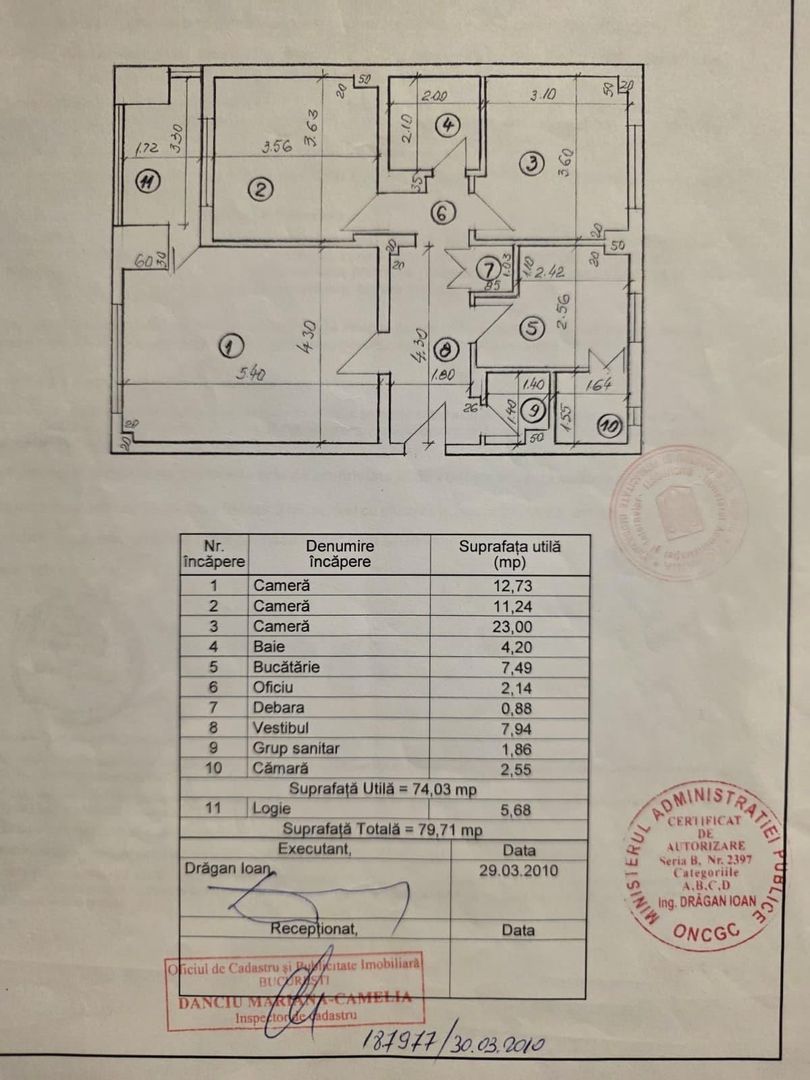 3 CAMERE ‖ BLOC REABILITAT ‖ CALEA CALARASI ‖ 15 MIN METROU MUNCII - Schiță 10