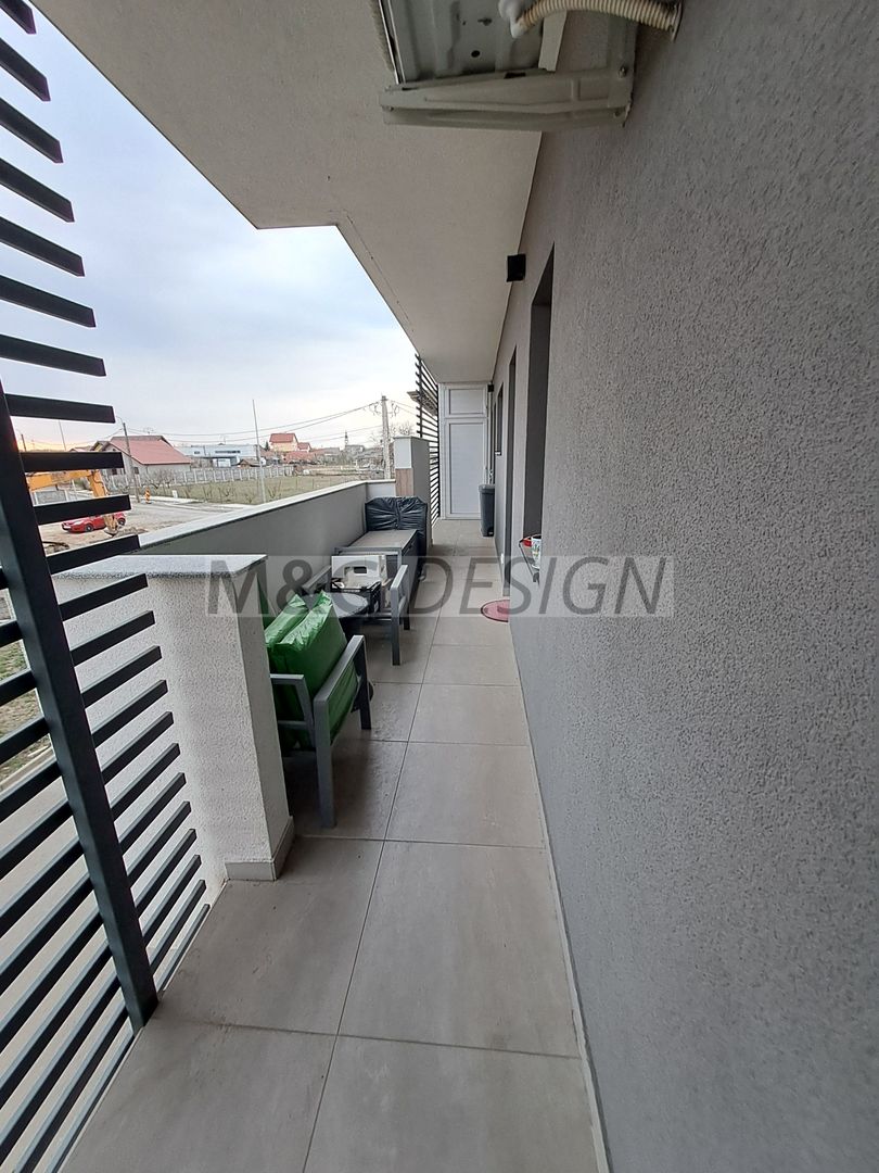 3 camere  bloc nou, 80 mp utili , balcon de 20 m - Poză 38