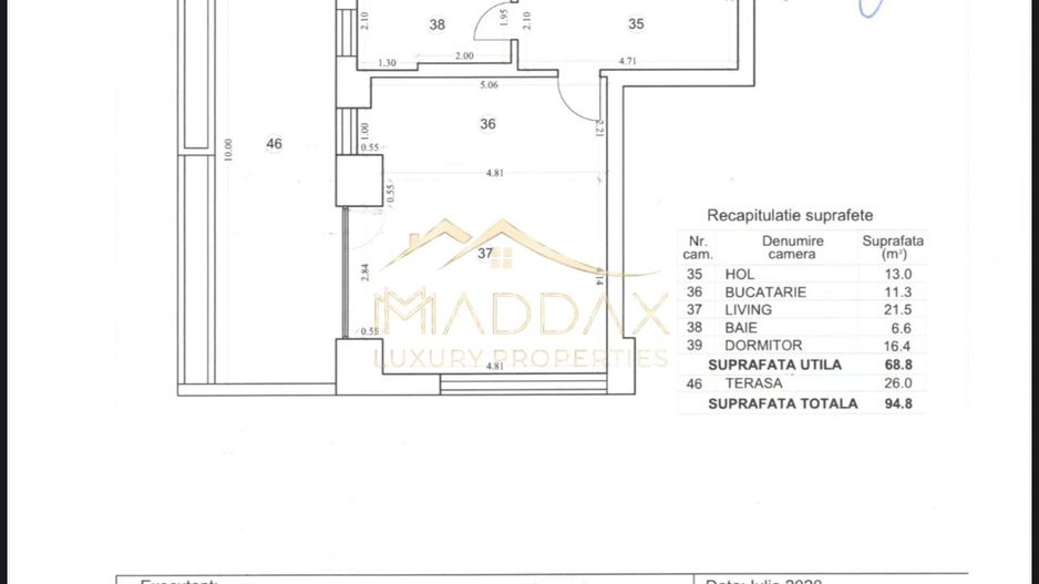 Apartament cu 2 camere  *83mp* // spațiu comercial //  FLOREASCA - Schiță 18