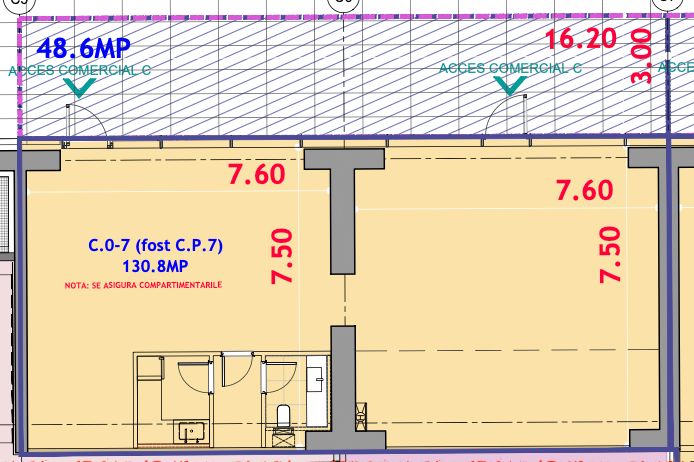 Spatiu Comercial - One High District - Schiță 2