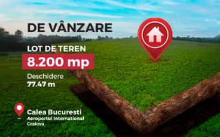 Teren de vanzare, zona Aeroport International Craiova, deschidere E574 - Poză 1