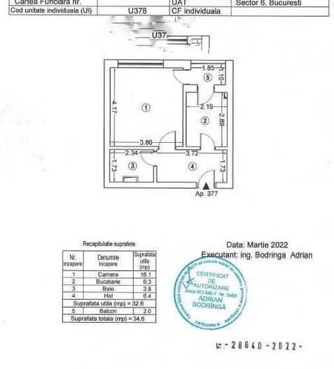 Garsonieră Exigent Plaza 2022 | Vedere Parc | Etaj 5 | + Boxă - Poză 8