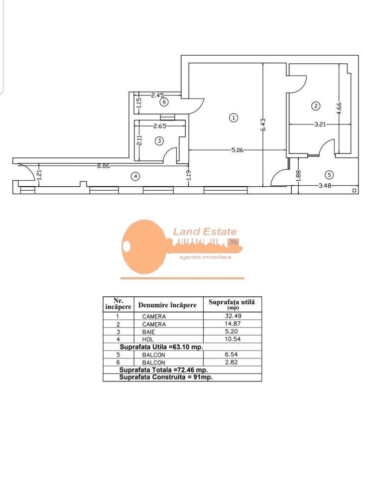 2 camere Lujerului-Orsova-Lacul Morii( loc parcare-72mp) - Poză 8