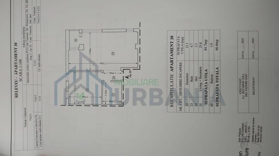 Apartament 2 camere de vânzare, 47 mp, Tomesti, VOS RESIDENCE - Poză 1