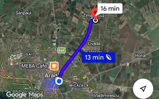 Teren intravilan pentru casa, la 13 min. de Arad, în Zimandcuz, 821 mp - Poză 4