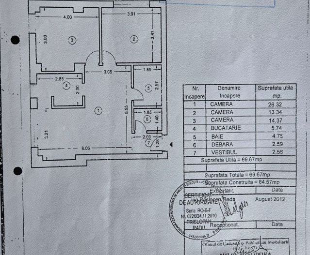3 camere +loc de parcare inclus | Herastrau - Schiță 12