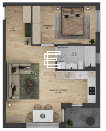 Apartament 2 camere  LA CHEIE-Doamna Stanca/Selimbar - Schiță 7