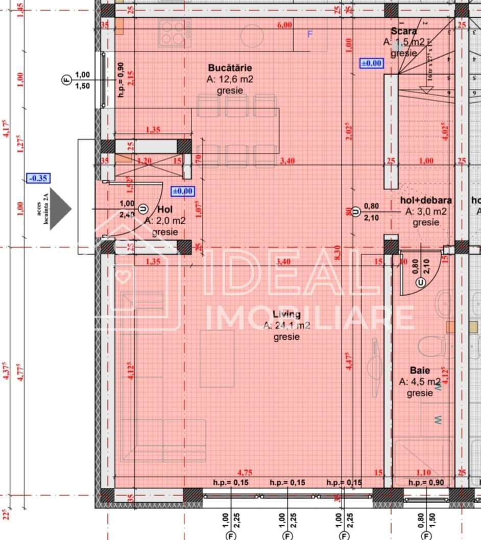 Casa tip quadruplex cu 4 camere in Calea Cisnadiei, zona Casa de Apa - Schiță 8