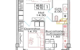 Vânzare, apartament, o cameră, str. Ialoveni, Telecentru - Poză 3