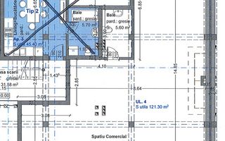 Spatiu comercial in Selimbar, ansamblu nou de blocuri, 121.40mp - Poză 4