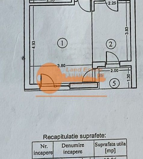 Garsonieră decomandată 39 mp | bloc 2016 | 700m Metrou Crângași - Schiță 5