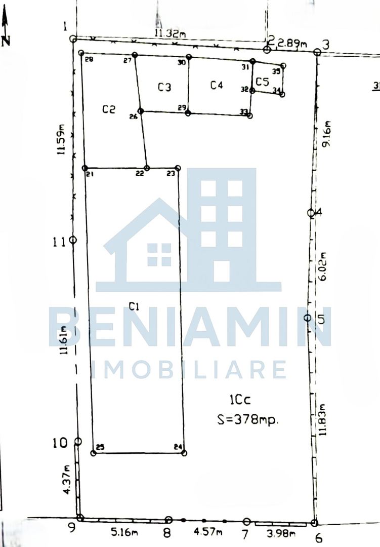 Casa in Romanesti-Teren 380mp-Deschidere 14m-Zona linistita-Libera - Schiță 10