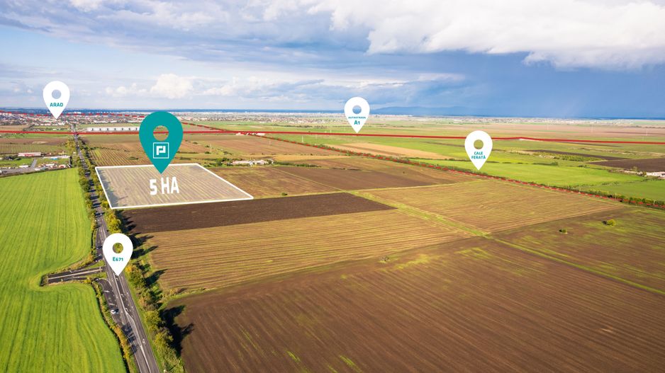 Teren de 50000 mp în Arad - Poză 1