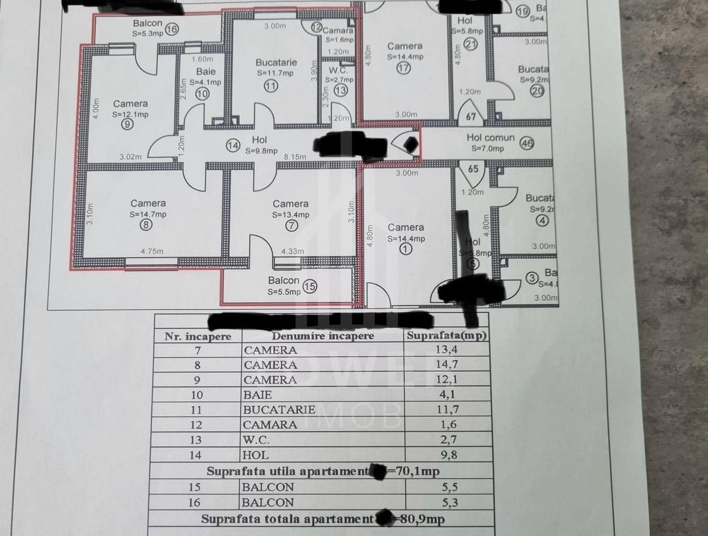 Apartament 3 camere de vânzare - Poză 7