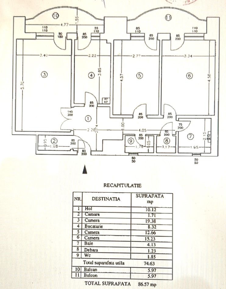 Vanzare 3 Cam Bd Unirii Etj 2 Bloc Monolit 1995 Curat&Impecabil Liniste Deplină - Poză 2