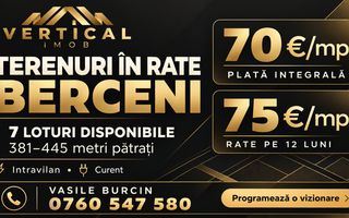 Terenuri intravilane Berceni | Rate 12 luni | De la 26.670 € - Poză 1