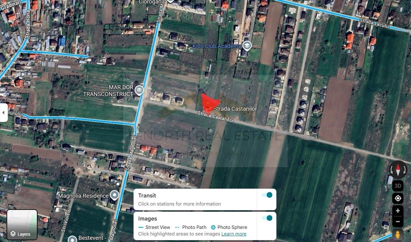 Teren intravilan 5.450 mp – Strada Castanilor, Ciorogârla – zonă rezidențială în - Poză 1