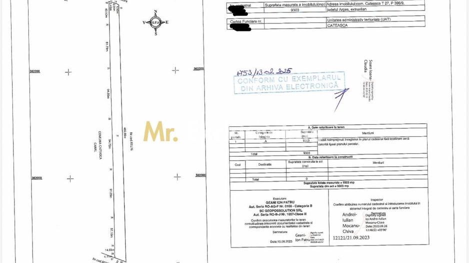 Teren investitional 9.303 mp | Proximitate Autostrada A1 | Cateasca - Poză 2
