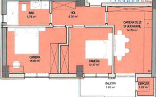 Apartament nou 3 camere, Doamna Stanca, Sibiu - Schiță 5