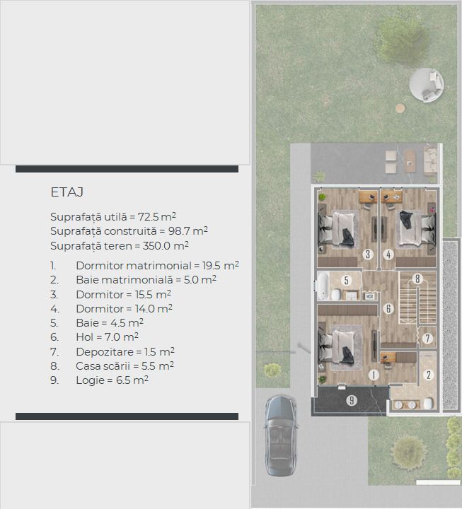 VILA INDIVIDUALA PREMIUM | TUNARI - Schiță 22