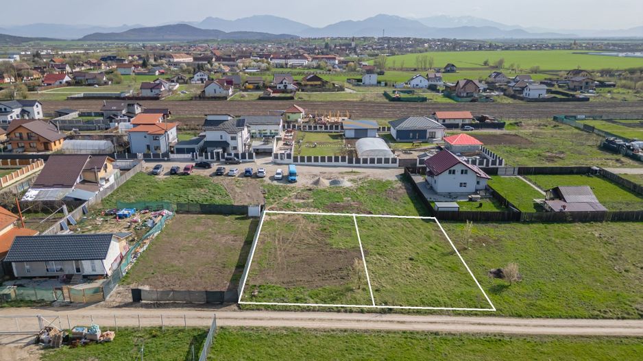 Teren 479 mp pentru construcții locuințe, Bod, utilități la stradă - Poză 5