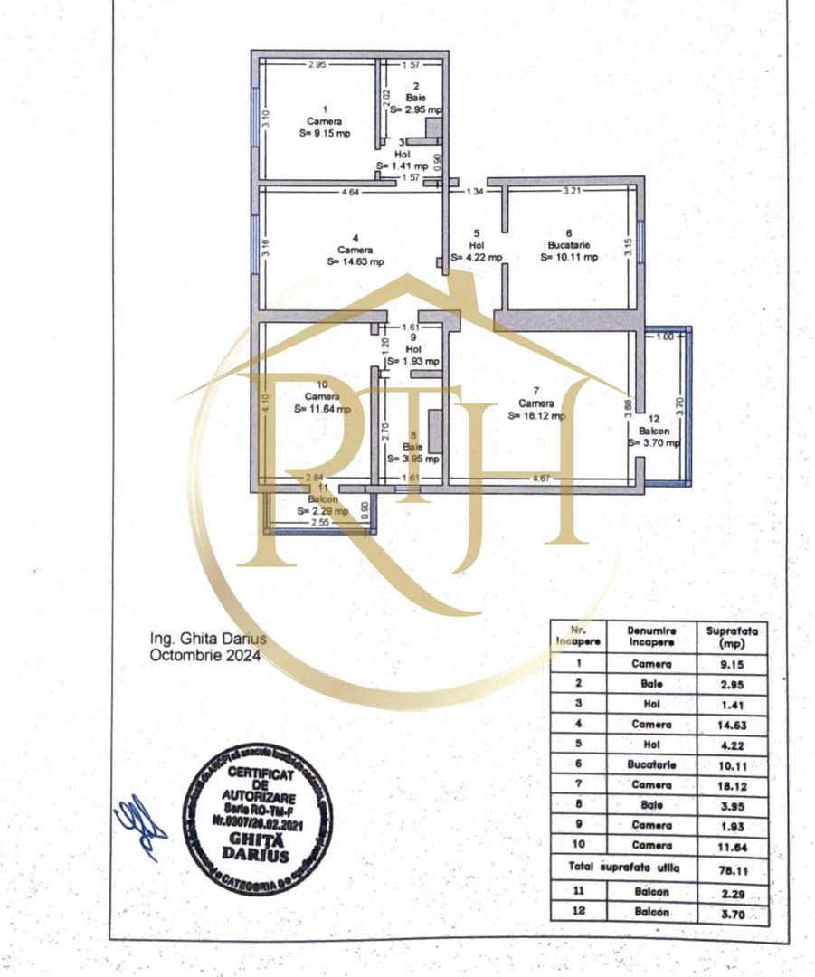Oferim spre vânzare un apartament cu 4 camere în zona Aradului - Timișoara - Poză 21