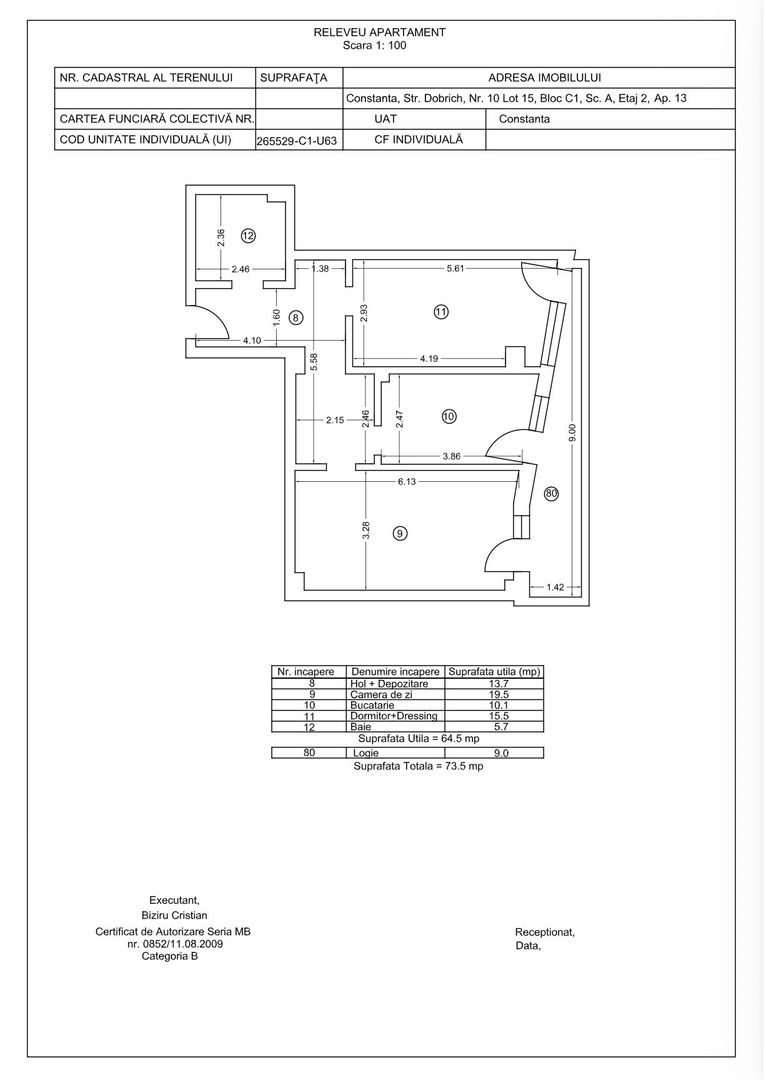 Tomis Nord- Vanzare apartament decomandat cu 2 camere, bloc nou. - Poză 25