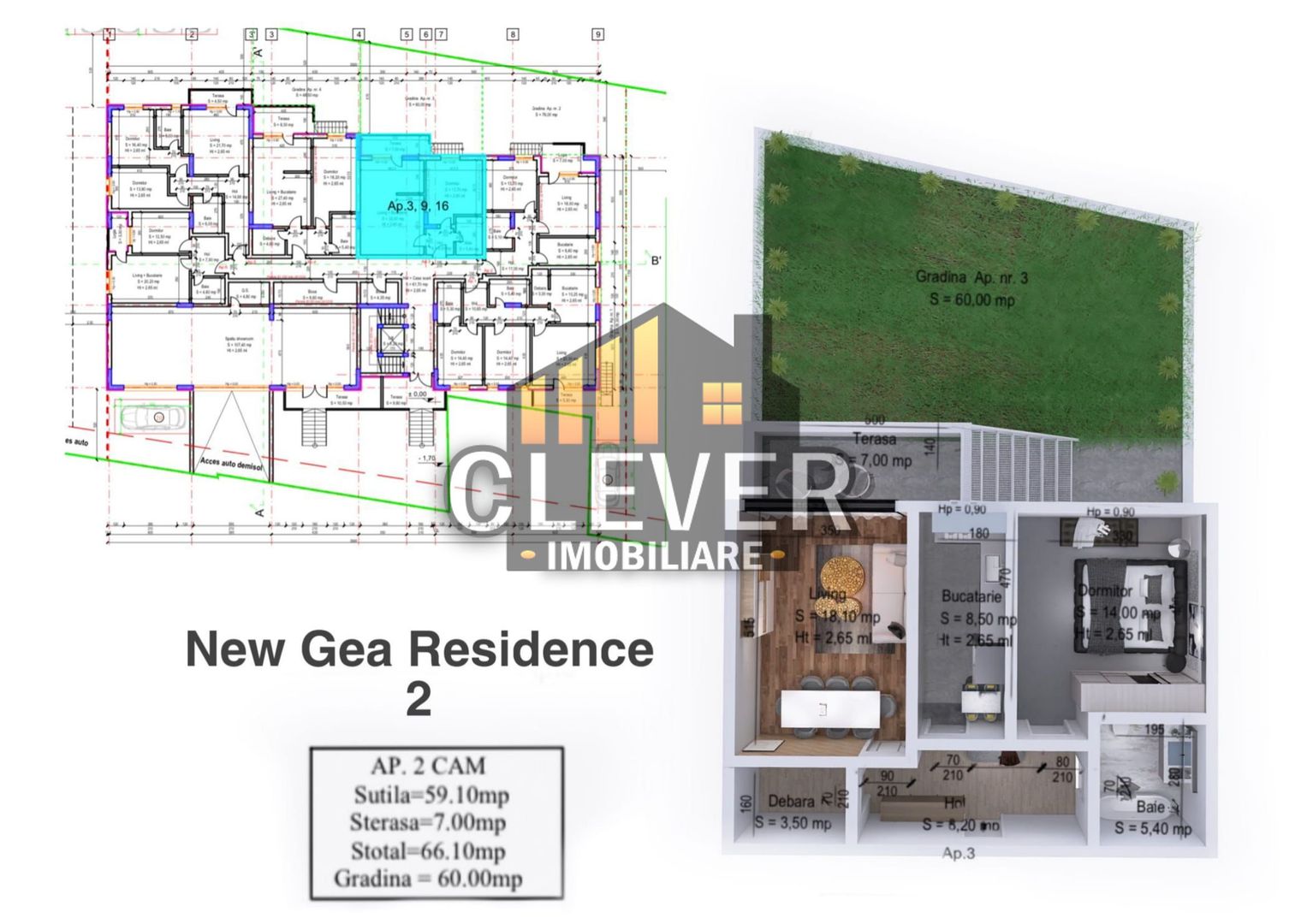 Apartament 2 camere Theodor Pallady Gradina Proprie 60mp - Poză 5