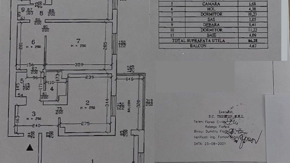 Vanzare apartament 3 camere - Salaj - Schiță 26