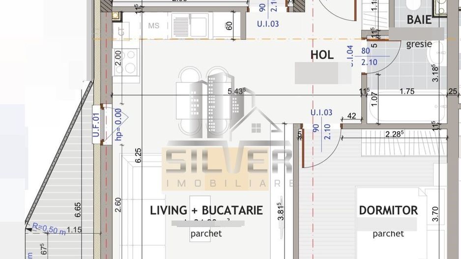 Apartament cu 3 camere recent finisat+terasa de 19 mp/CF. - Poză 12