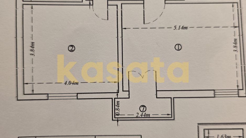 3 Camere | Televiziune | Decomandat | Centrala Proprie | AC - Schiță 12