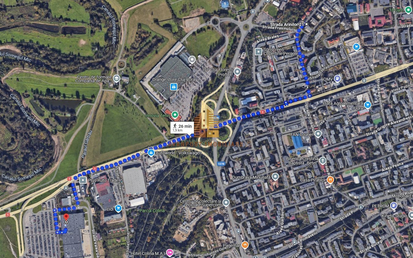 | Apartament cu 2 camere de vanzare | Etaj intermediar| Cartierul Manastur | - Poză 8