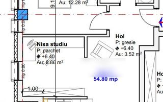 Apartament cu 3 camere, etaj intermediar, bloc nou, zona Intre Lacuri! - Schiță 7