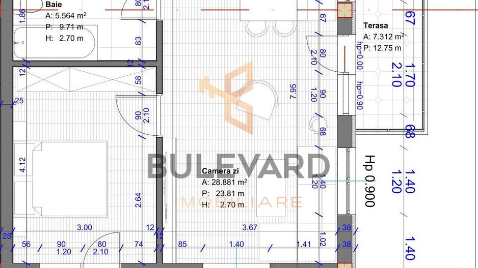 Oportunitate! Apartament cu 2 camere+2 terase! - Poză 2