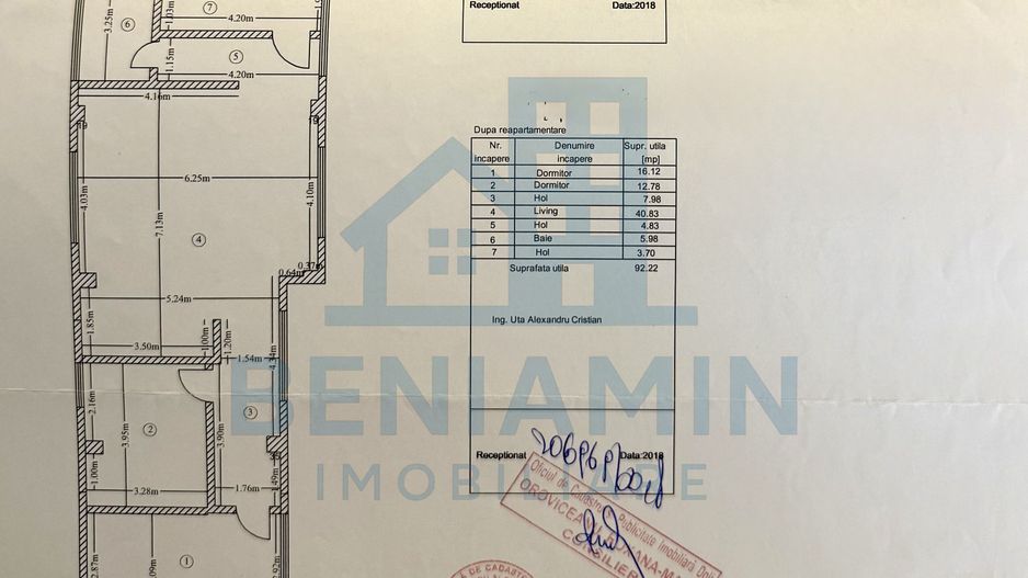 3 camere - 92mp - 2017 -mobilat -utilat - centrala - Gradina Botanica - Poză 8