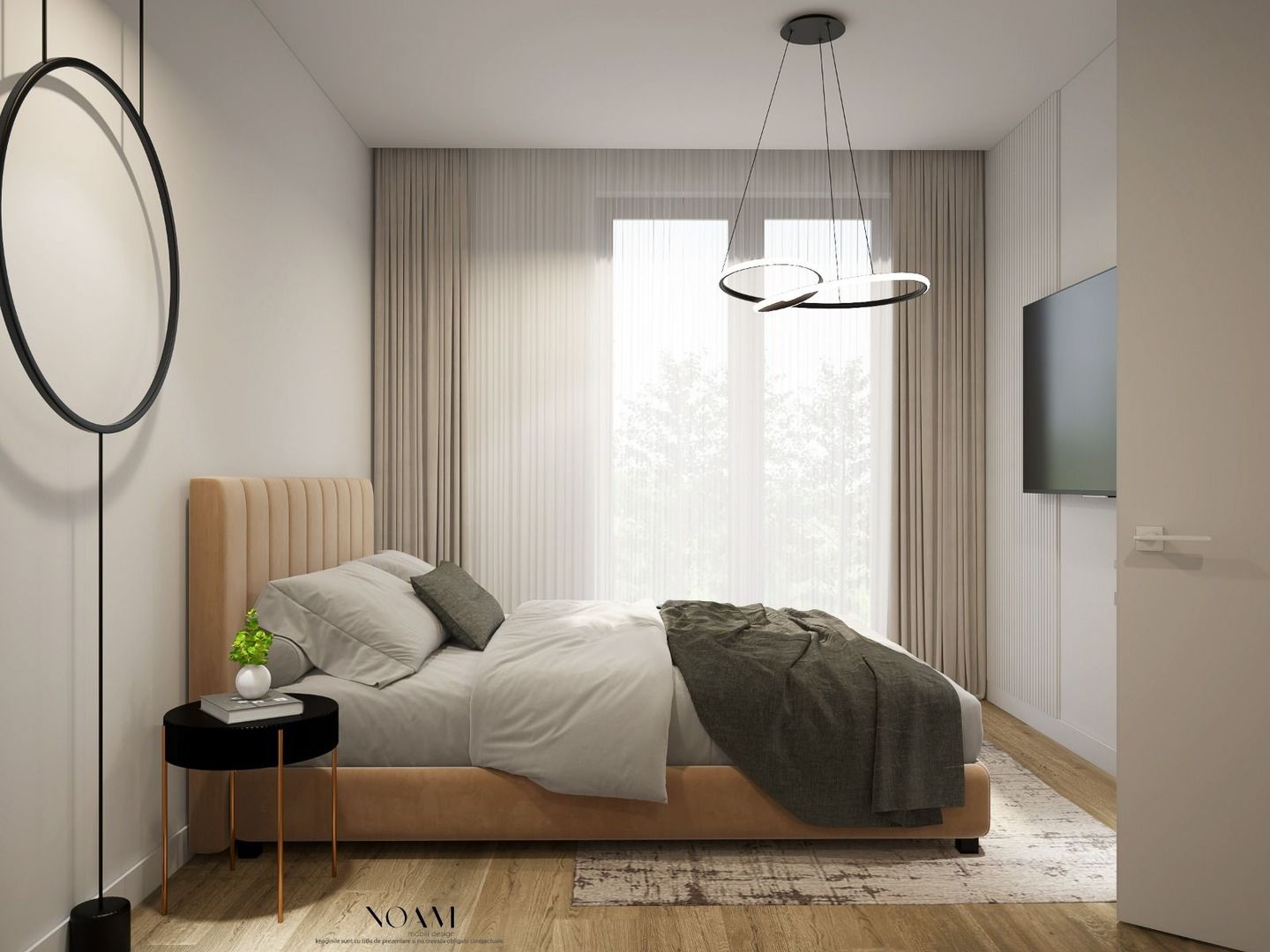 Apartament cu 2 camere mobilat la inchiriere in Amber Forest - Poză 7