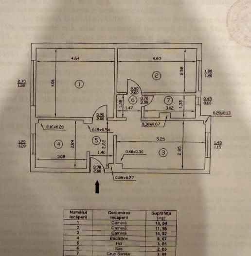Apartament 3 camere | 64 mp | Zonă liniștită, excelent conectată - Poză 16
