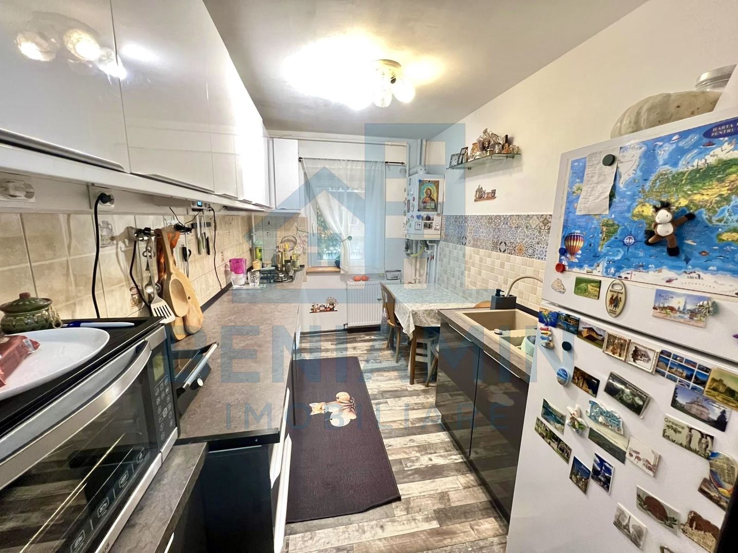 3 decomandate - parter - renovat - 57mp - centrala - Scriitorilor - Poză 5