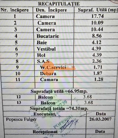 3 camere - 6 minute de Metrou Pacii -2Balcoane -2Bai - Poză 9