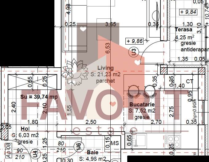 Bloc NOU. Disponibil imediat. Strada asfaltata - Schiță 7