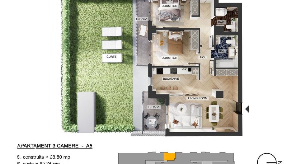 Apartamente 3 camere, Pipera, comision 0 % - Poză 29