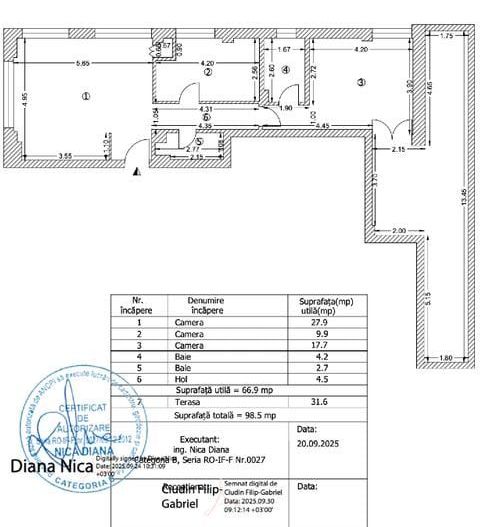3 CAMERE || DOROBANTI CAPITALE - Schiță 16