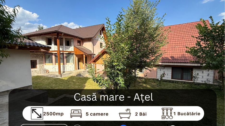 Casa mare în Ațel - Poză 1