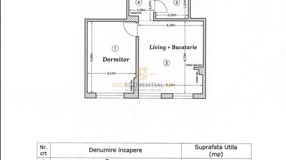 De inchiriat apartament, Str Solstitiului, Complex La Strada - Schiță 8