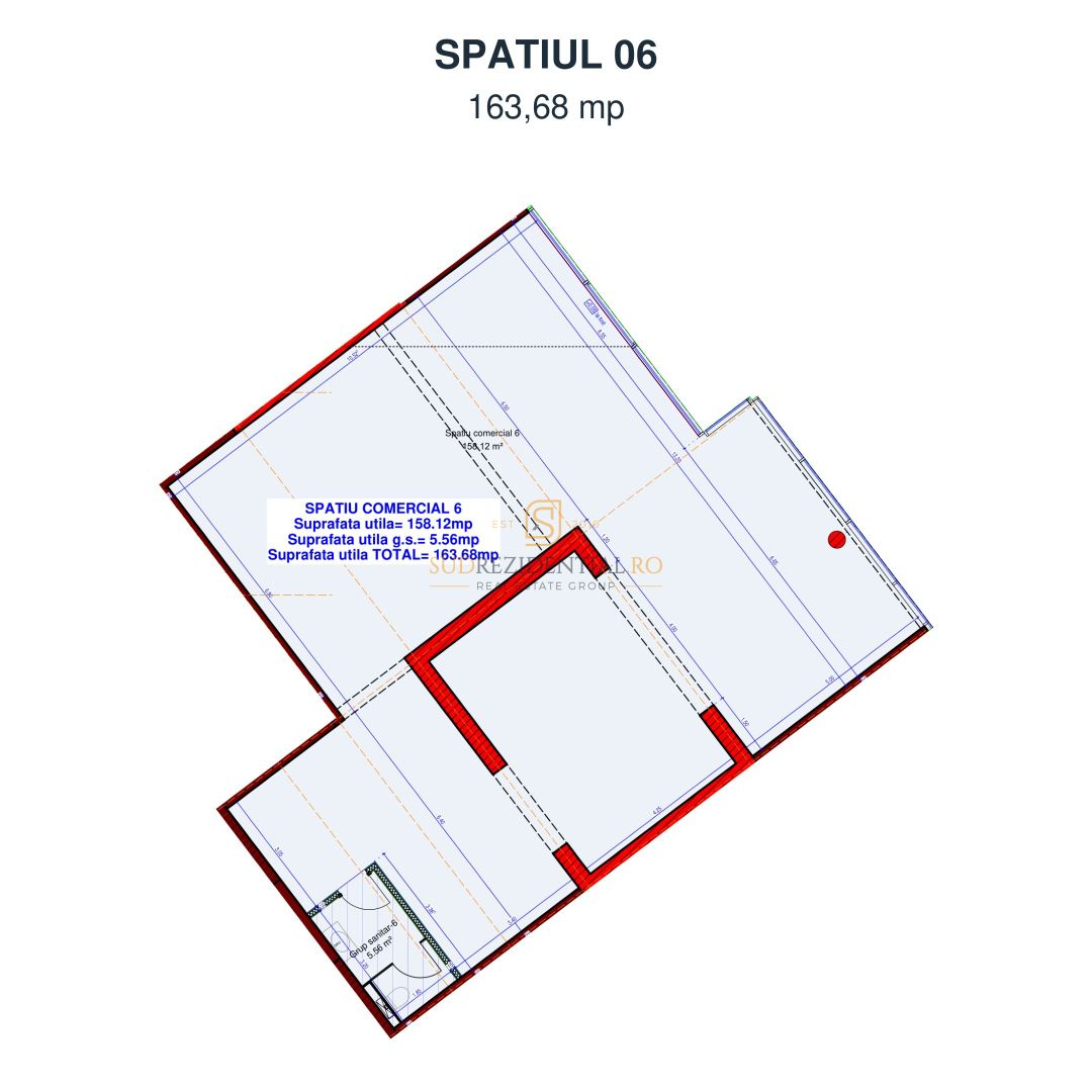 Spatiu comercial 164 mp | Langa Parcul Tudor Arghezi, Vienna Parkside - Schiță 13