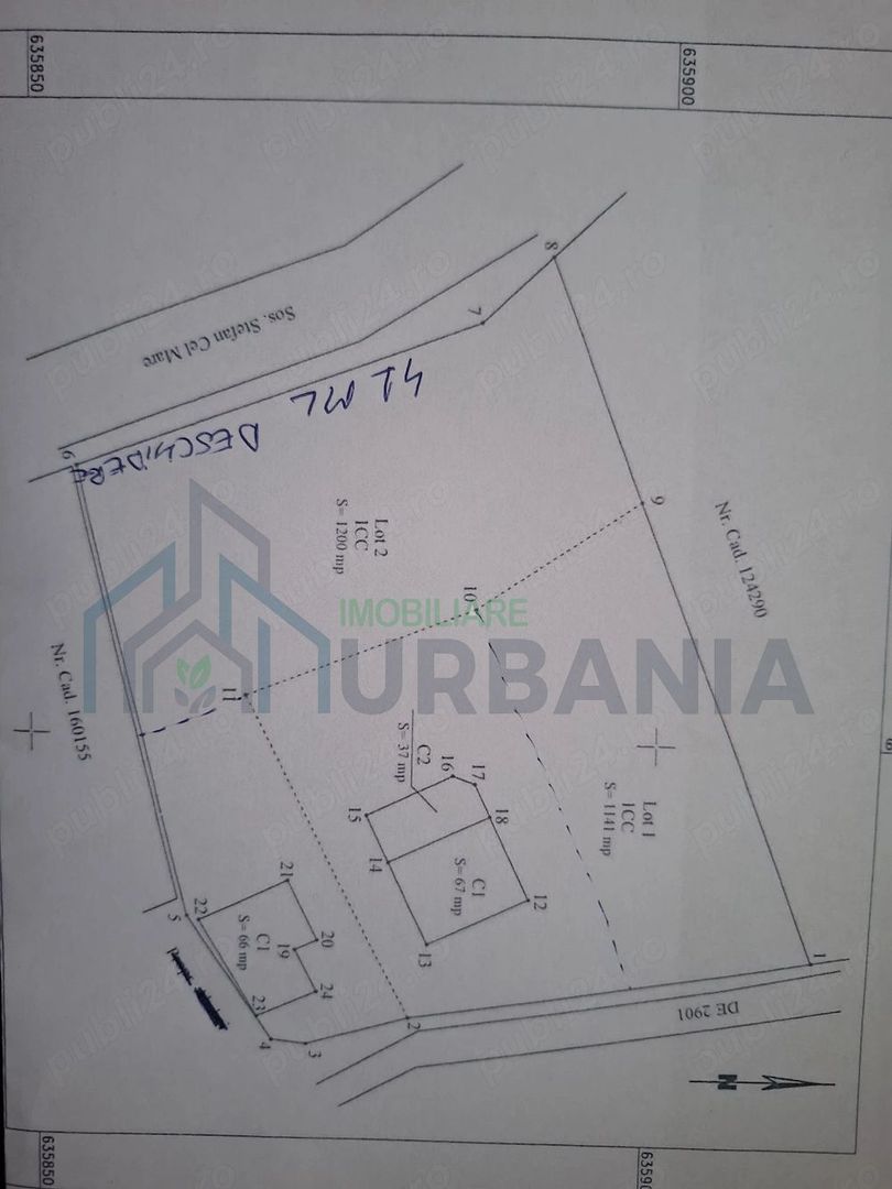 Teren de 2341 mp în Sararie-Copou, Iași, cu deschidere la două străzi, ideal pentru construcție bloc - Poză 3