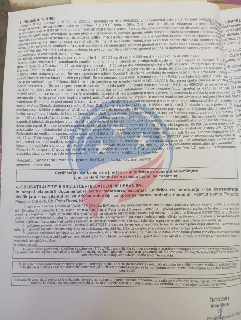 TEREN CENTRAL CU CASA DEMOLABILA DE VANZARE - Poză 1