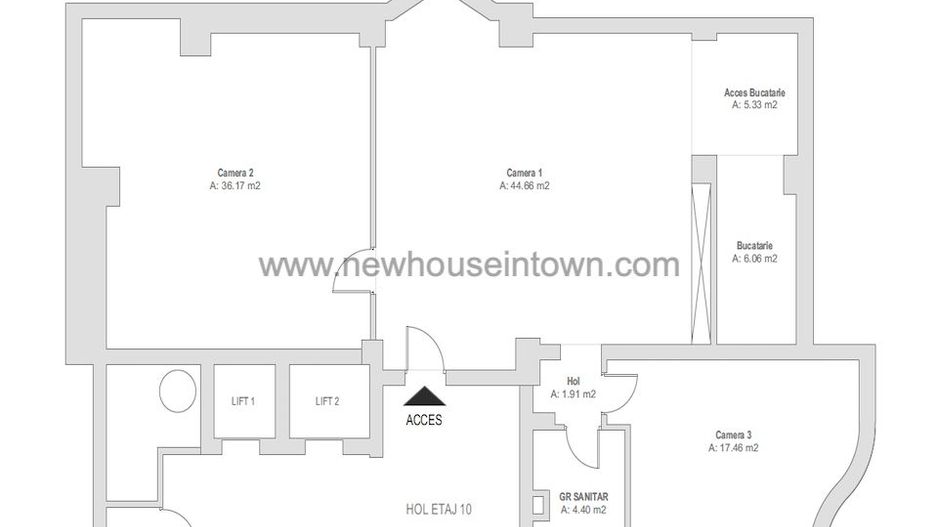 Spatiu birouri de inchiriat - 116mp - Centrul Civic - Schiță 26
