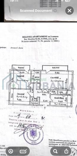 Apartament 3 camere de vânzare în Cug, zona Biserica Înălțarea Domnului, Iași - Poză 16