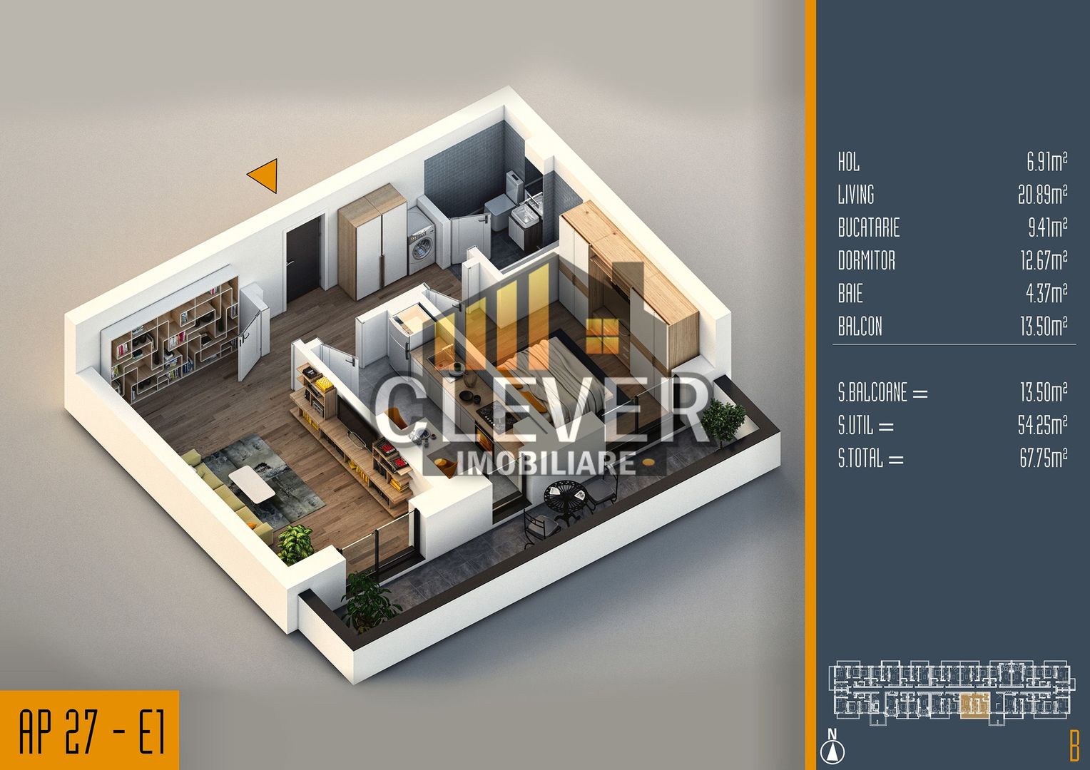 Apartament Spatios 2 camere Th. Pallady Comision 0 - Poză 3